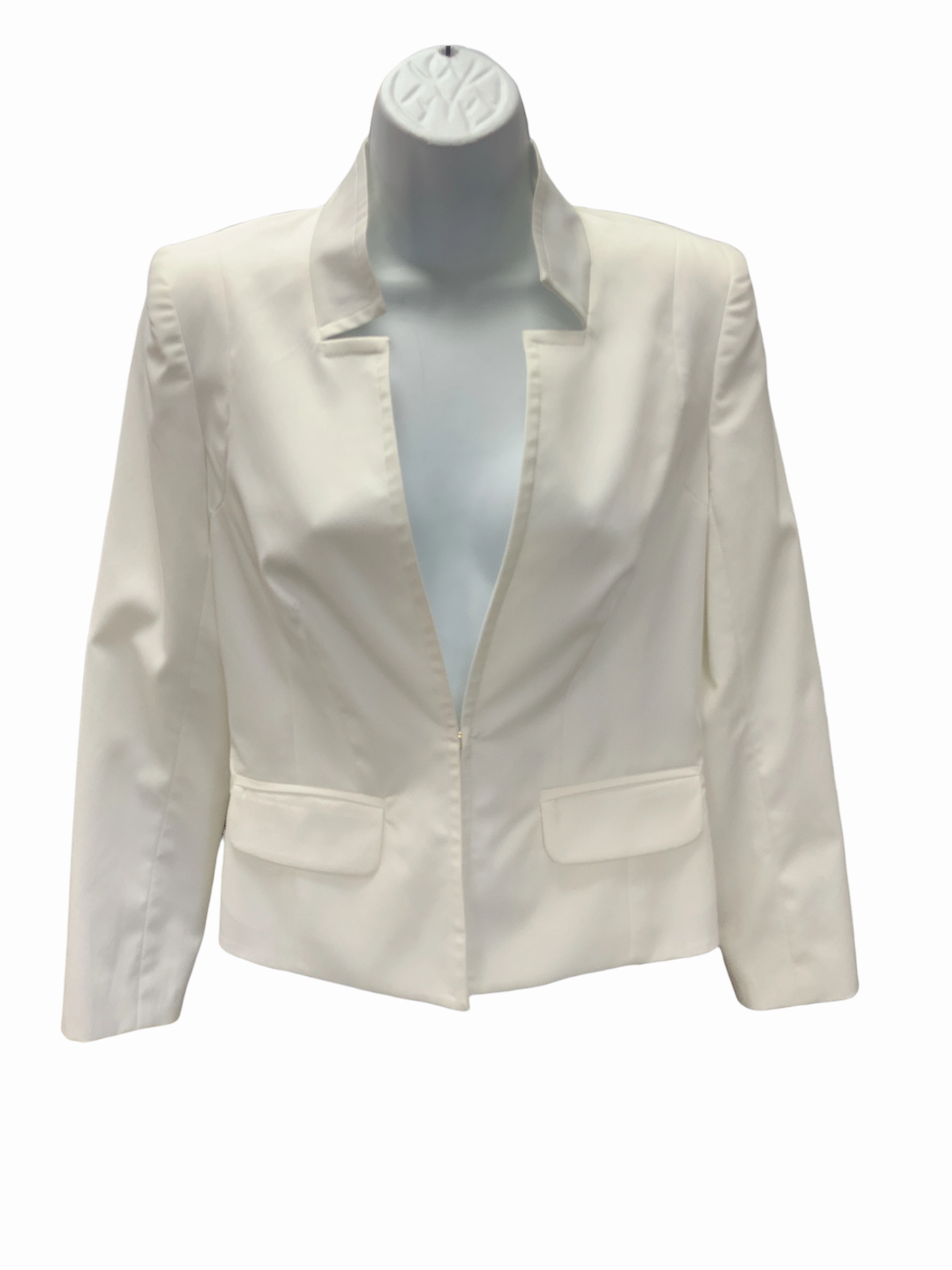 Breathable Waist Minimalist Style Trina Turk Women's Blazer White 2