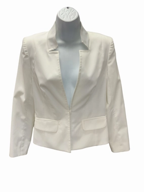 Breathable Waist Minimalist Style Trina Turk Women's Blazer White 2