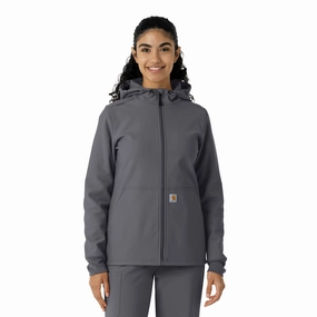 suitable for sports games Adapt Carhartt Women's Bonded Fleece Hoodie - Pewter