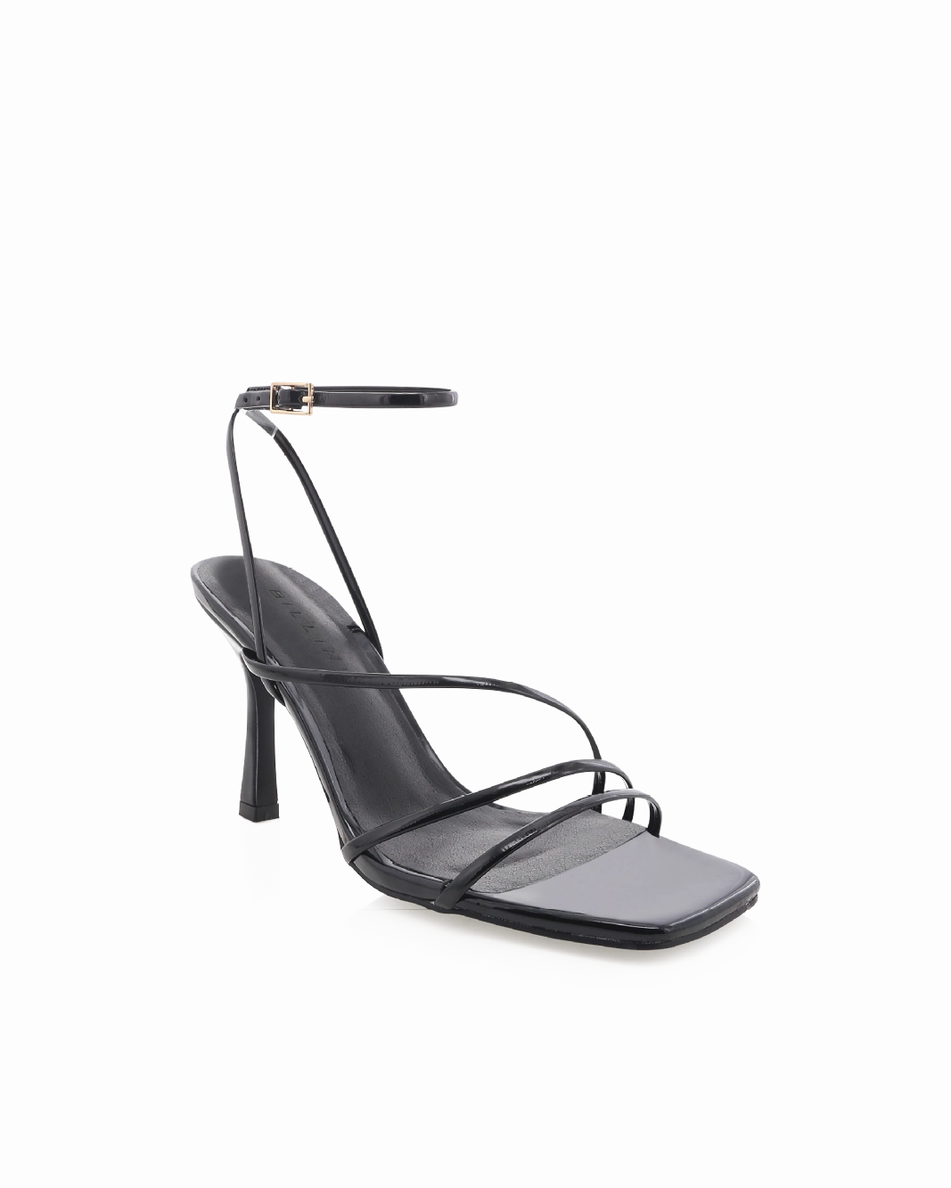 Refined Style Platform Heels SYLVIA - BLACK PATENT