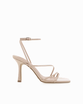 SYLVIA - NUDE PATENT Autumn Sandals Comfortable Buckle