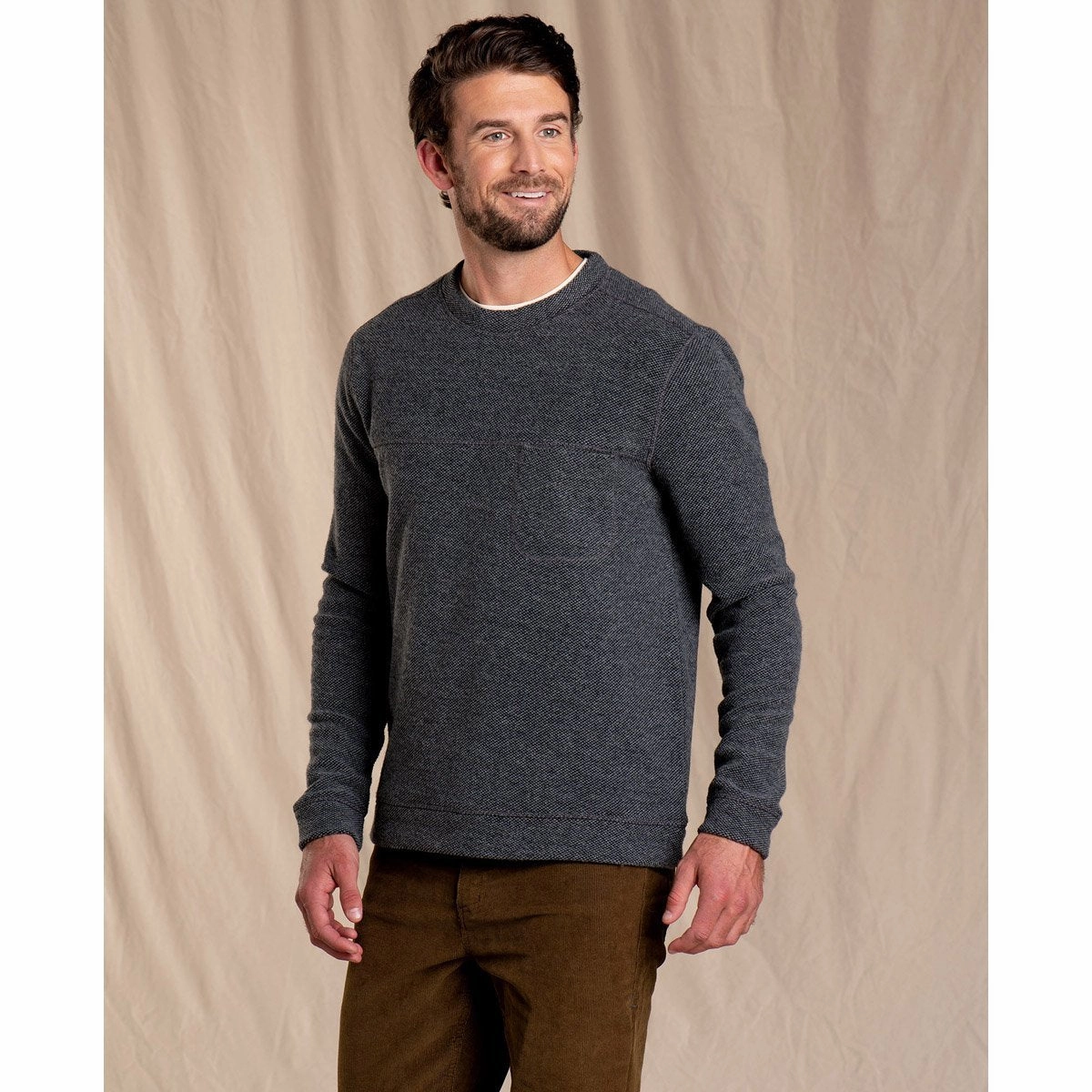 Men's Breithorn Crew Sweater Machine Washable Design