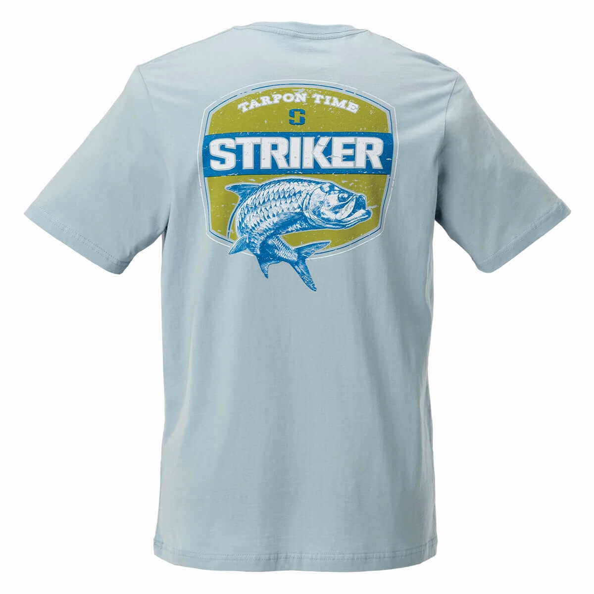 Loose fitting comfort Tarpon Time Tee - Blue Mist