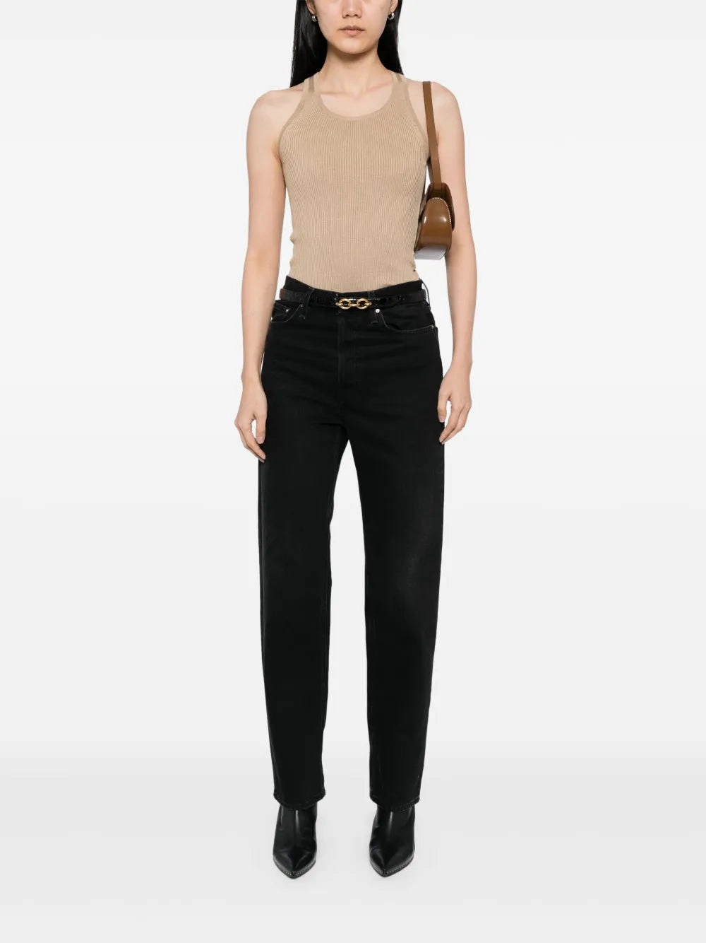 Heat Retention Technology Heat Retention Lining Lottie Silk Tank in Camel