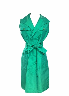 Teri Jon Women??s Green Dress 6 single wear Fresh Flow