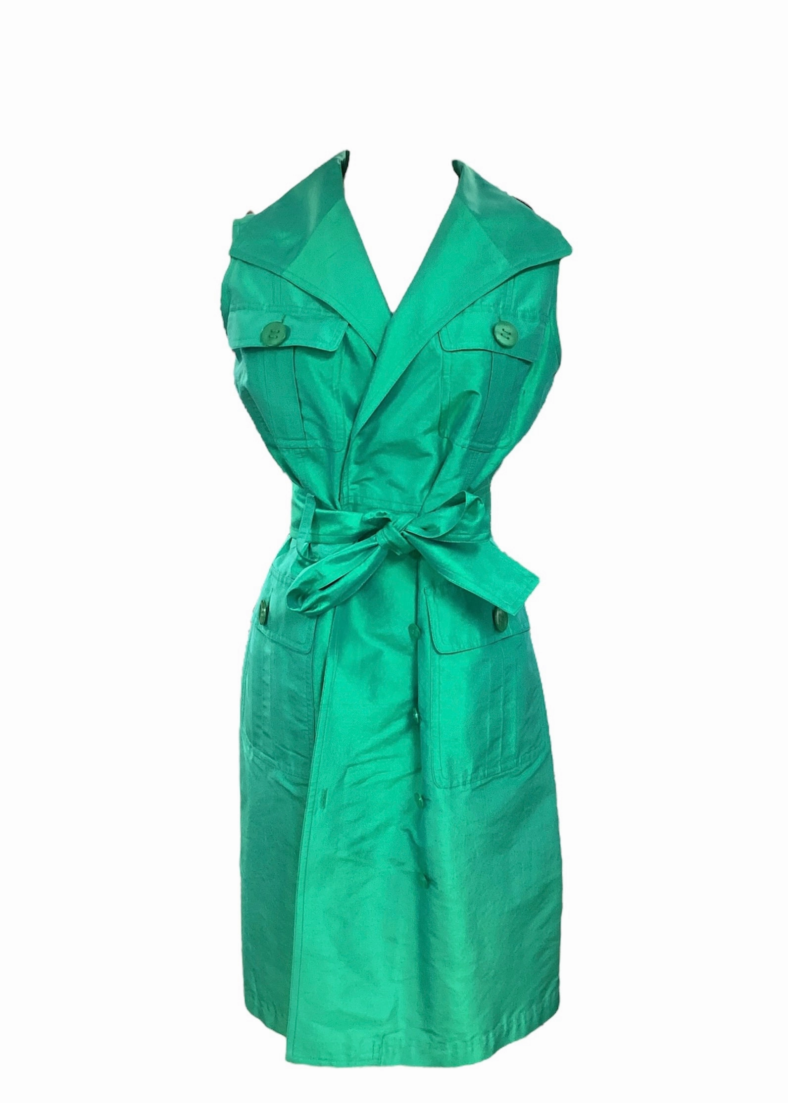 Teri Jon Women??s Green Dress 6 single wear Fresh Flow