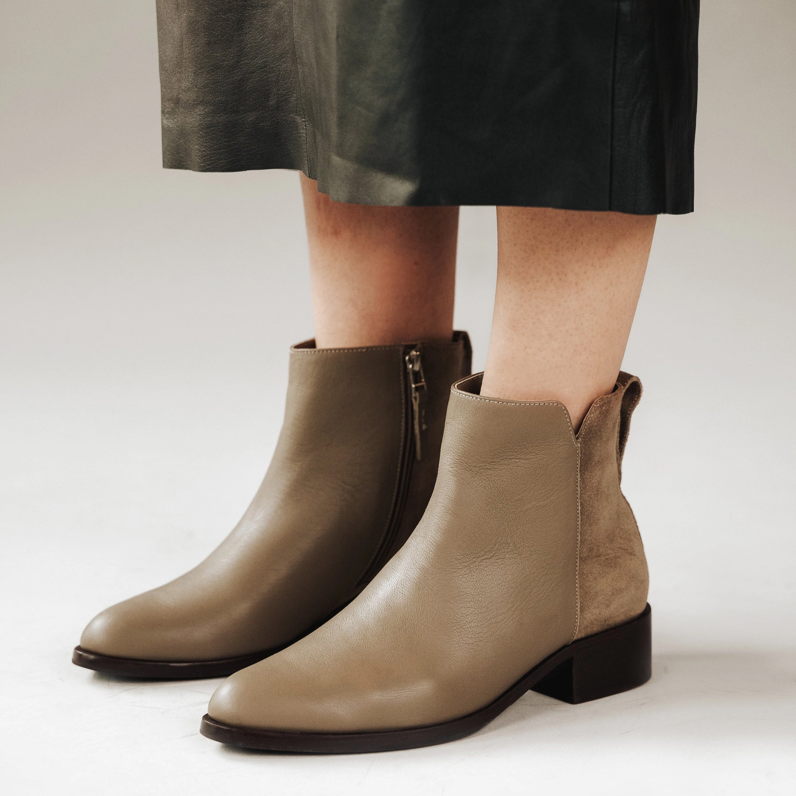 The Ali Ankle Boot Truffle Comfortable Stride