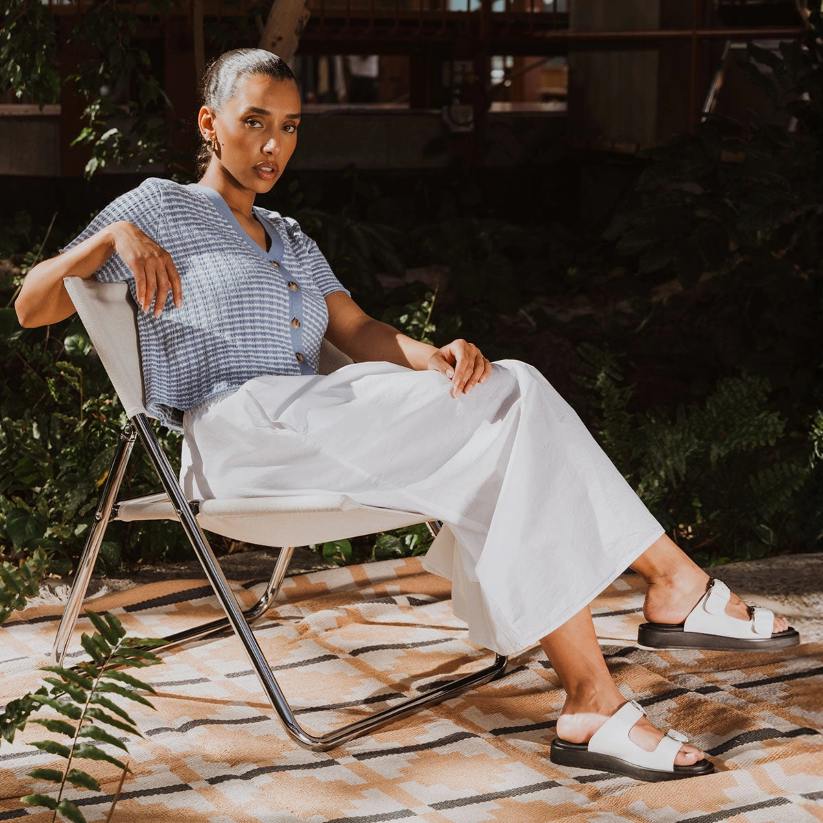 The Roundabout Slide Panna Cotta Versatile Strap Configuration