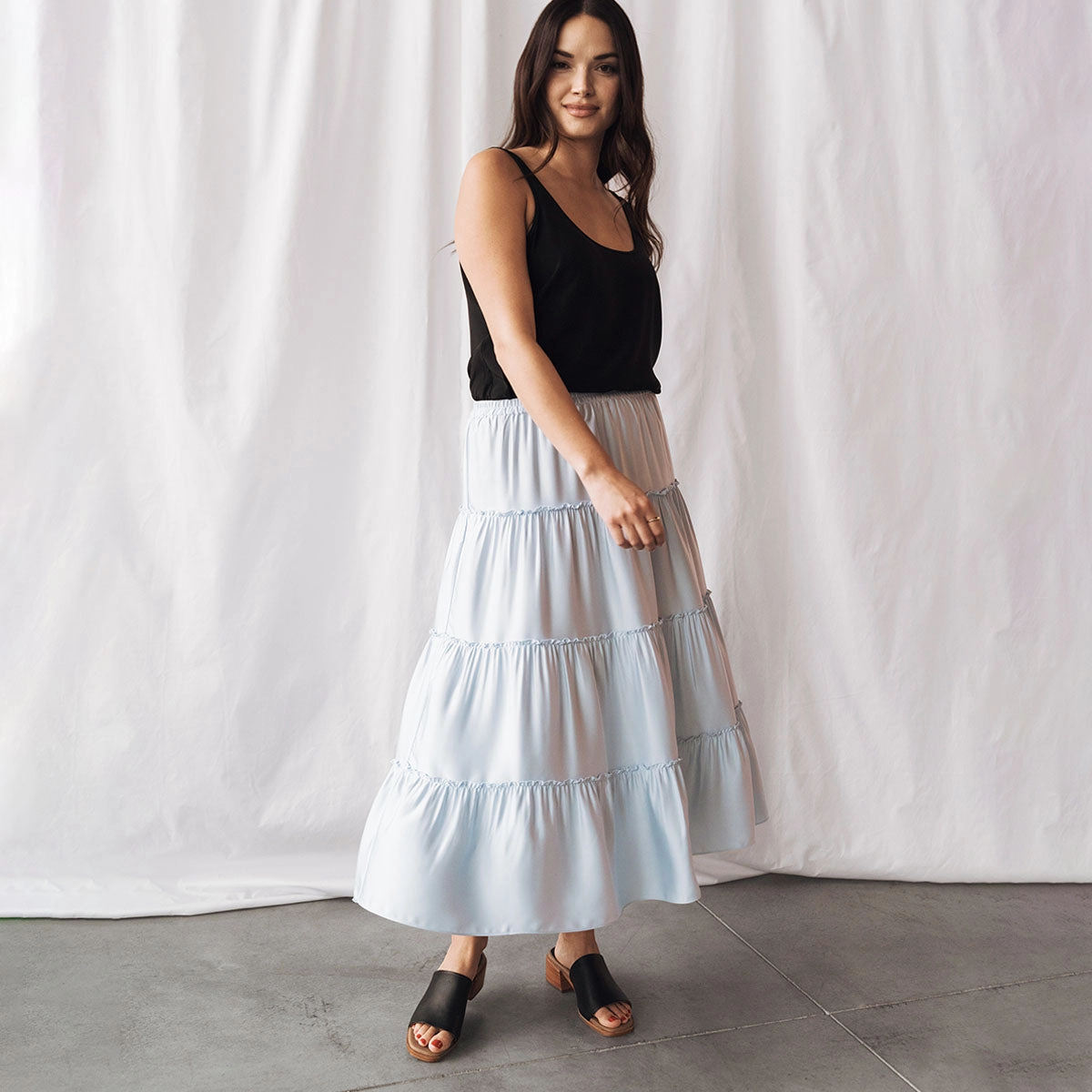 Sponge Padding The Spritz Heeled Sandal Black