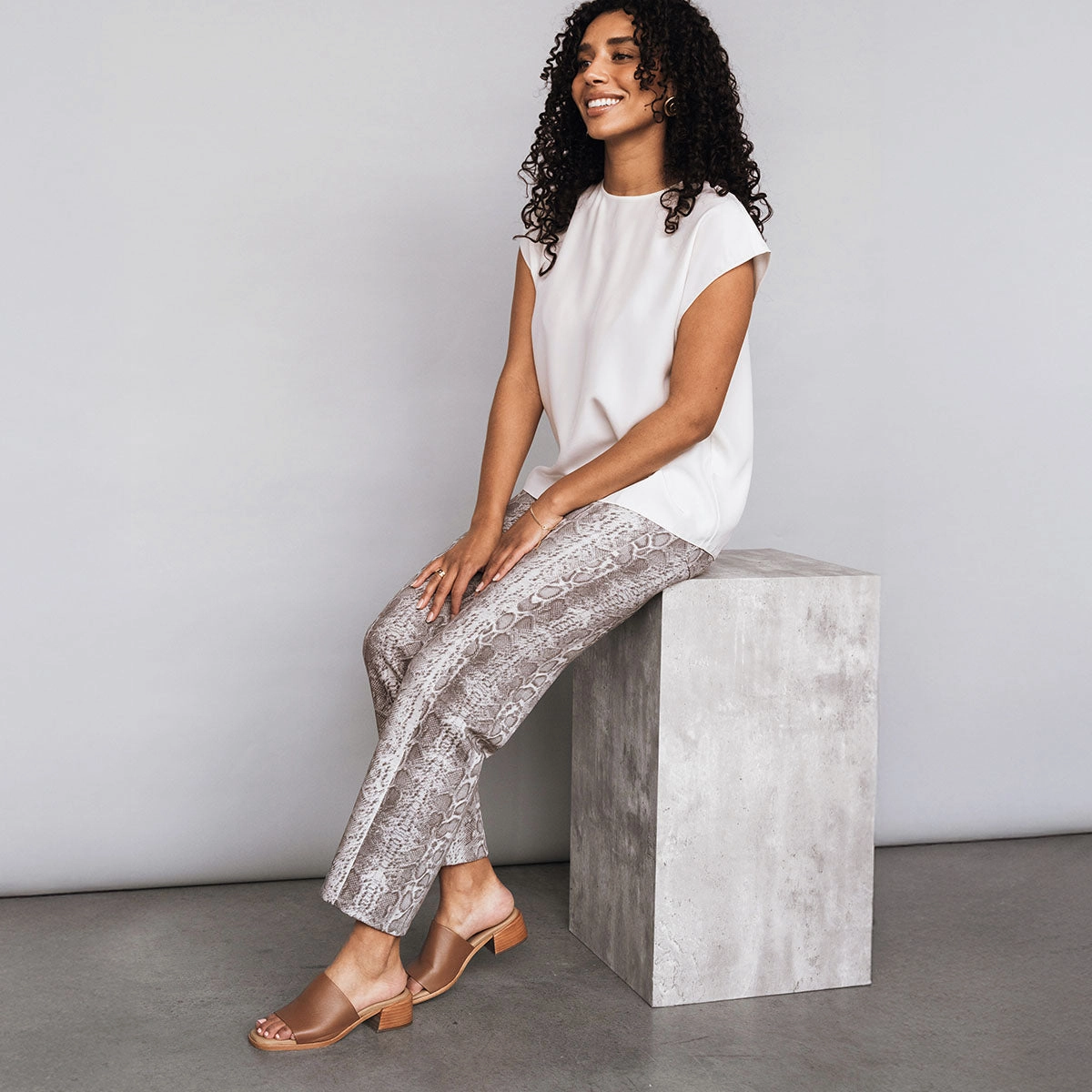 Weather Resistant Finish Lightweight Outsole The Spritz Heeled Sandal Praline