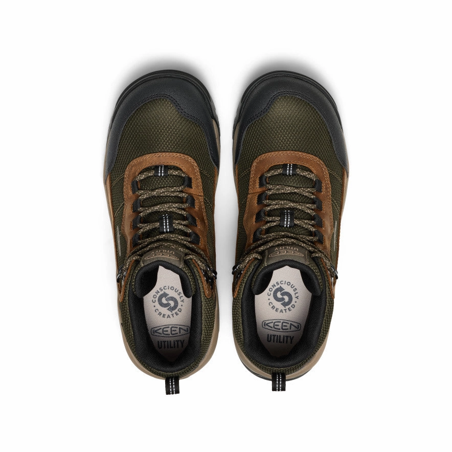 Thermal Core Windy Weather Men's Skokie Waterproof Work Boot (Soft Toe)  |  Forest Night/Black