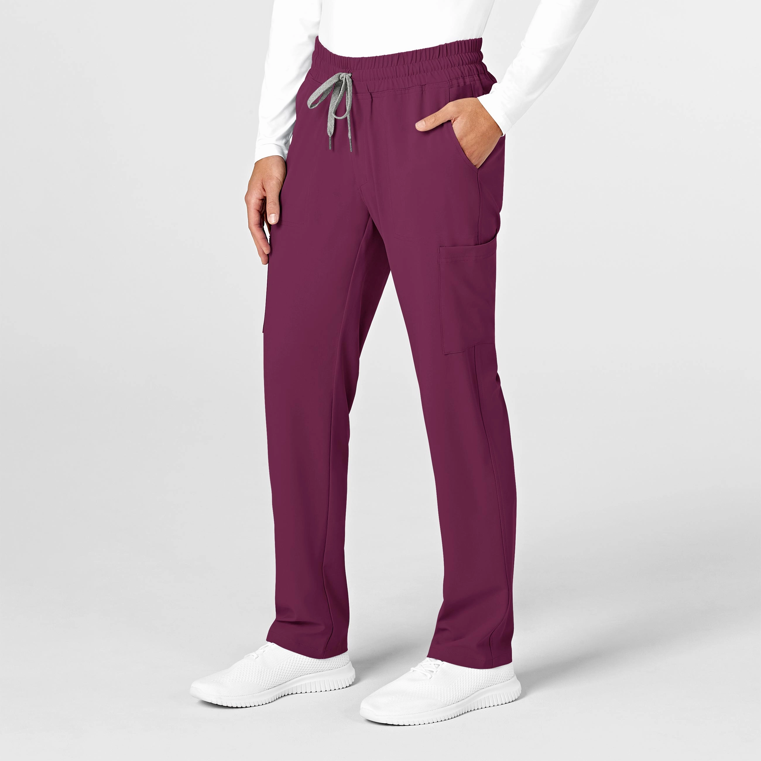 Breath Friendly RENEW Mens Straight Slim Scrub Pant - Wine