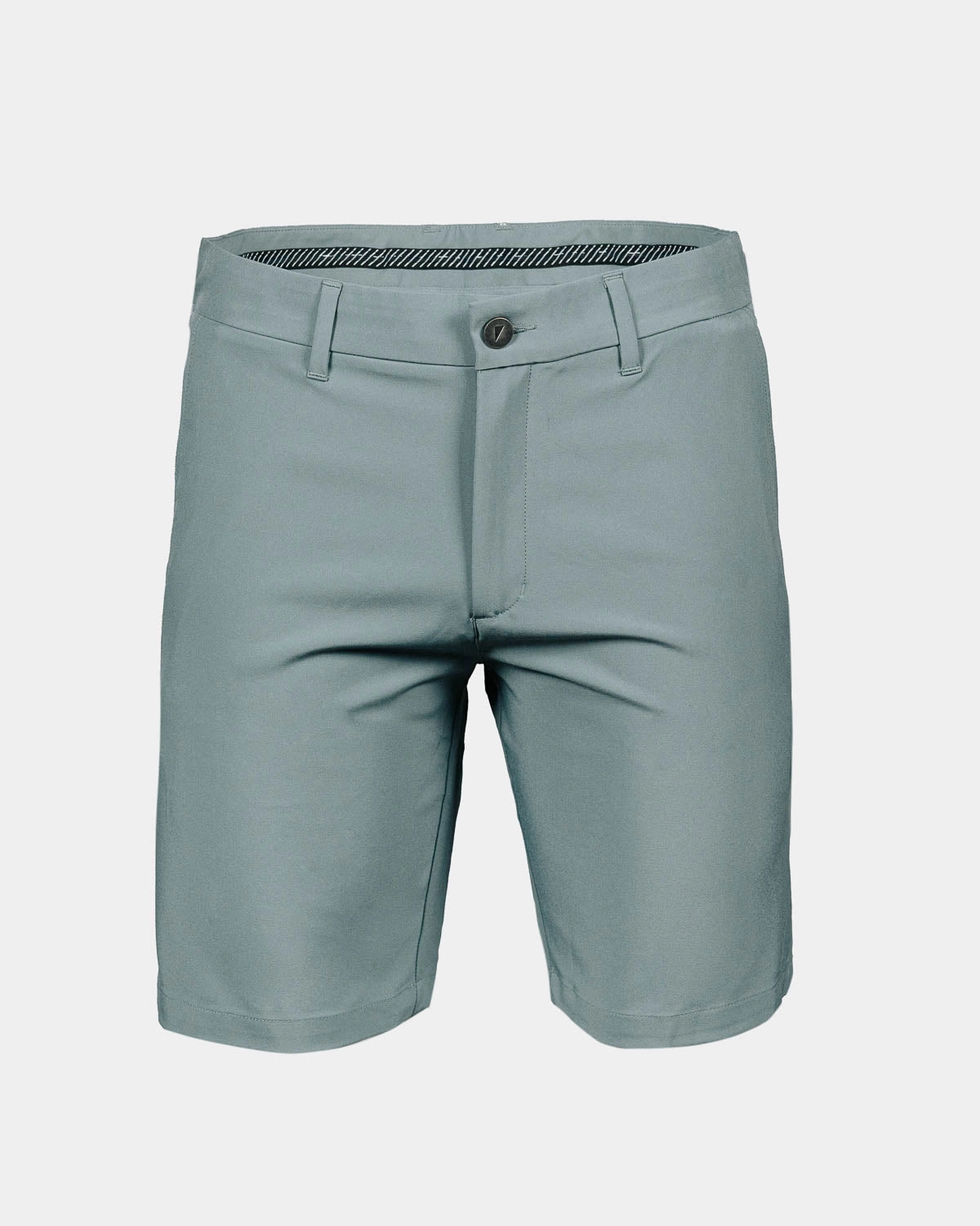 Men's Smoke Green Golf Shorts Athletic Design Casual Elegance