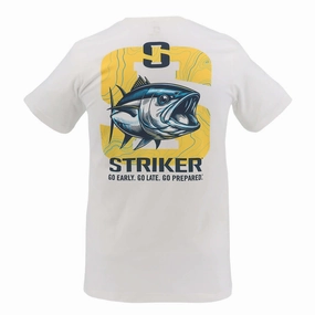 Tuna Tee - White No Slip Shoulder Design Slim Comfort