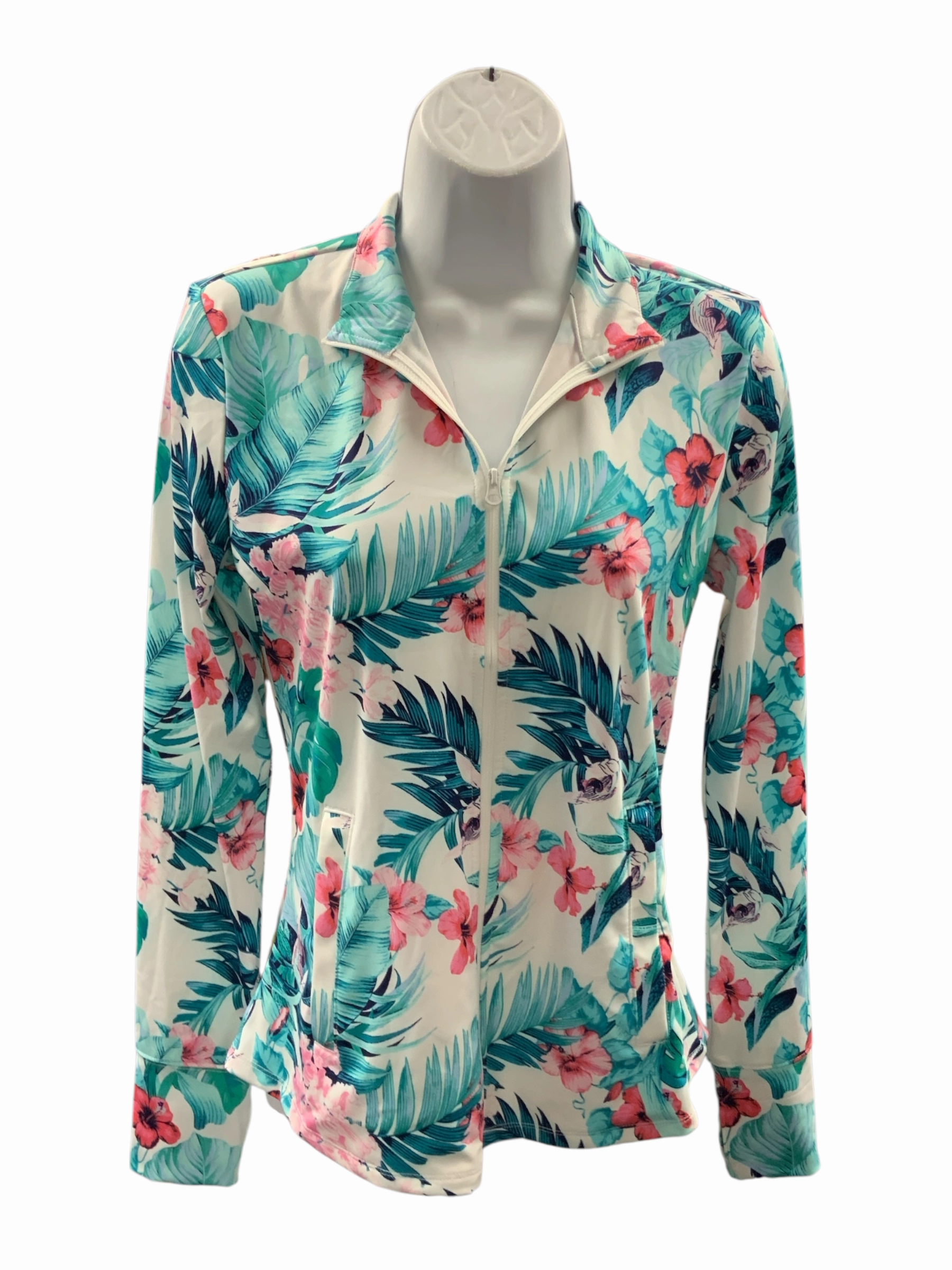 Functional Detail Sporty Outerwear Tommy Bahama Women's Jacket Multi Floral S