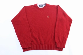 product brooch style Tommy Hilfiger Embroidered Logo Red Pullover Sweater