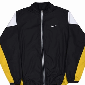 VINTAGE NIKE CLASSIC SWOOSH BLACK & YELLOW WINDBREAKER JACKET 1990S SIZE XL Polyfill Layer Integration