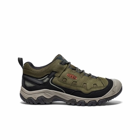 Heel lock Performance Men's Targhee IV Vented Hiking Shoe  |  Dark Olive/Gold Flame