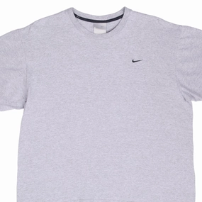 VINTAGE NIKE CLASSIC SWOOSH GREY TEE SHIRT 2000S SIZE LARGE Recommended Fashion Forward