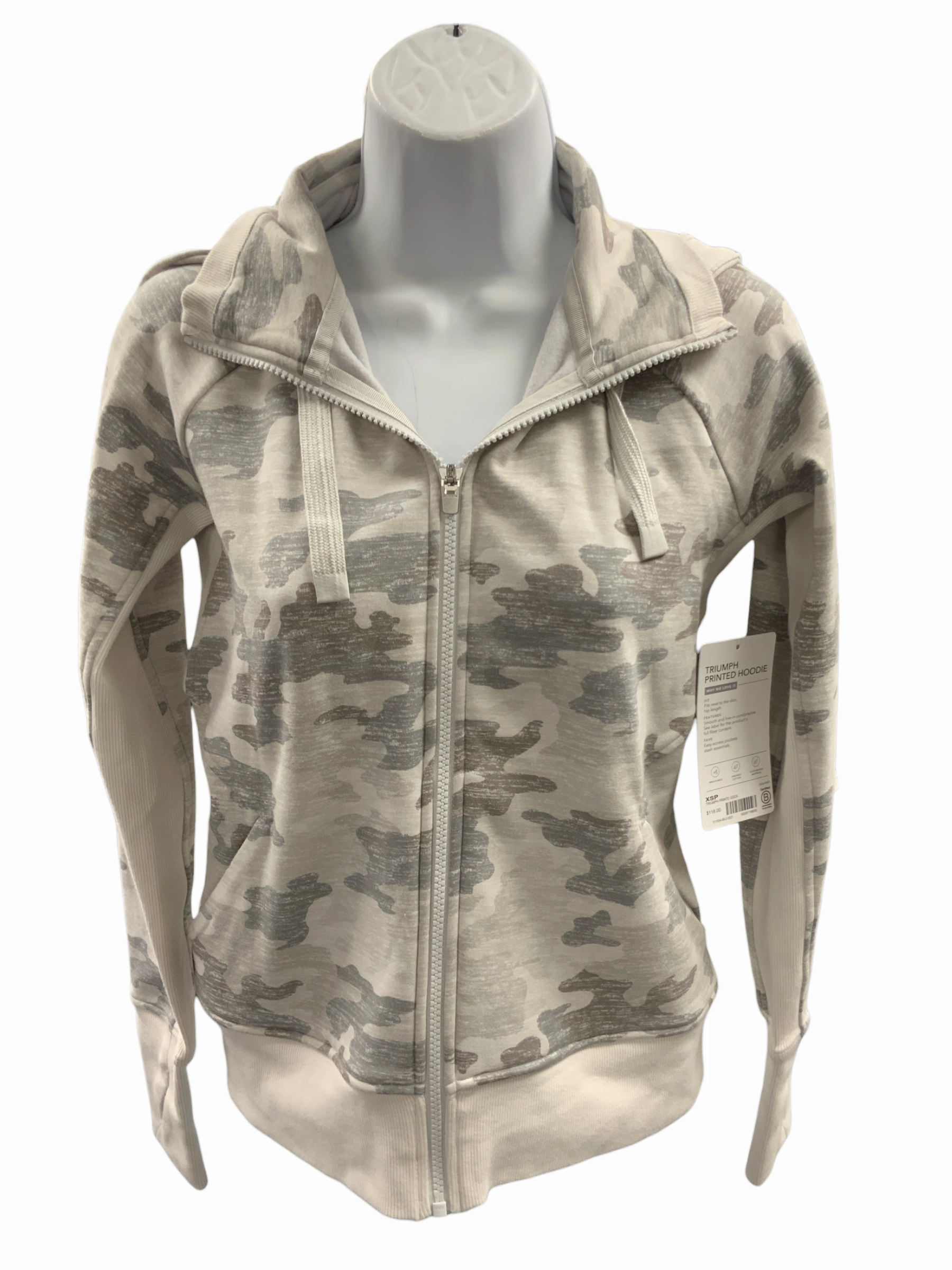 AntiStaticLining NWT Athleta Women's Jacket Camo XSP