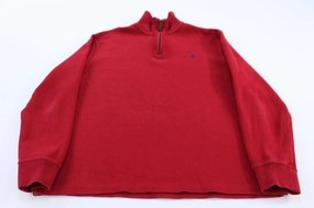 Comfort Apparel Polo Ralph Lauren Embroidered Logo Red Pullover Sweater