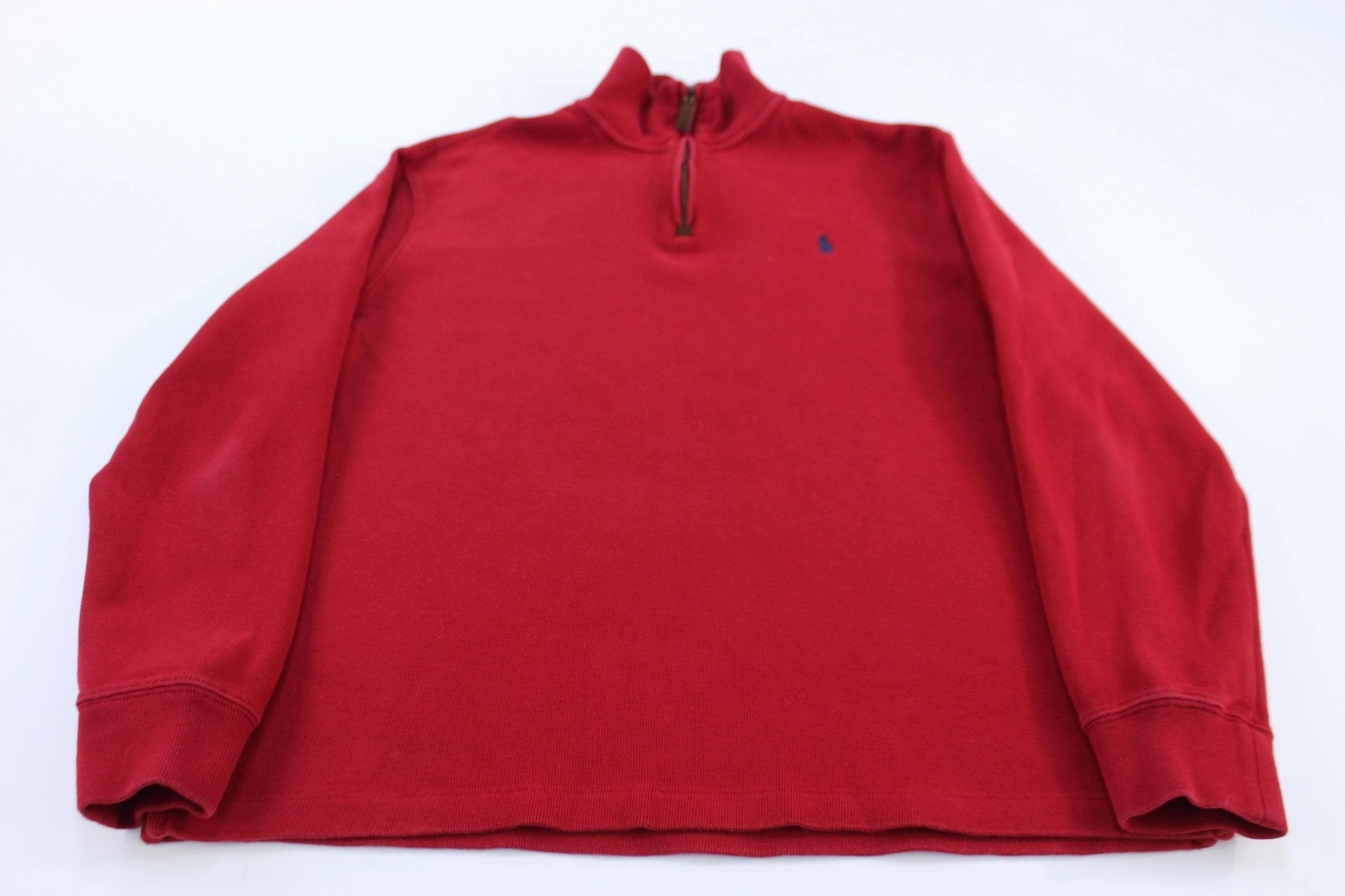 Comfort Apparel Polo Ralph Lauren Embroidered Logo Red Pullover Sweater