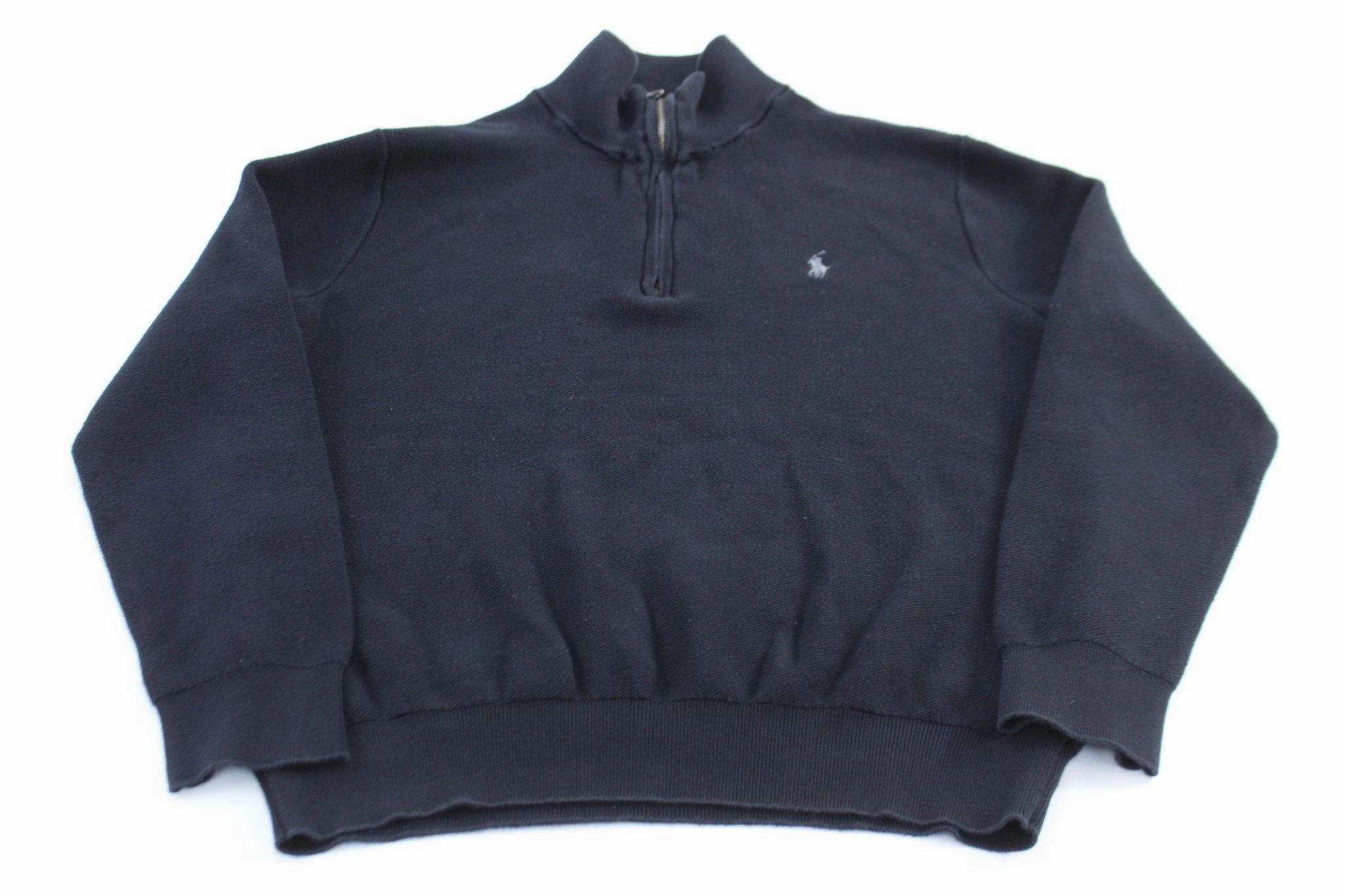 Polo Ralph Lauren Embroidered Logo Black Quarter Zip Sweater product surfing suitability Winter Essential