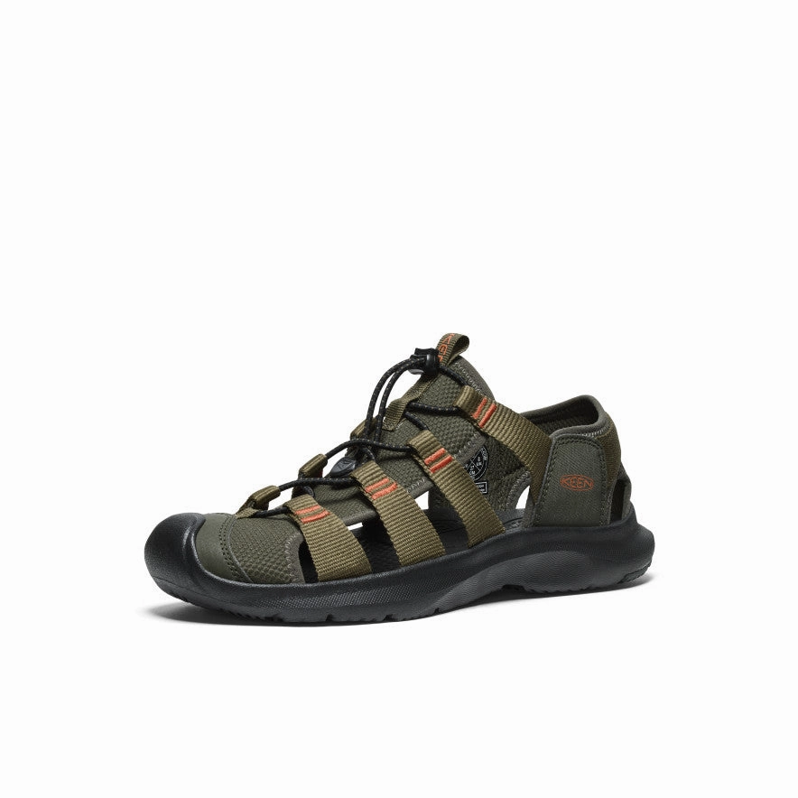 Toe Post Durable Strap Men's Seanik H2 Sandal  |  Forest Night/Dark Olive
