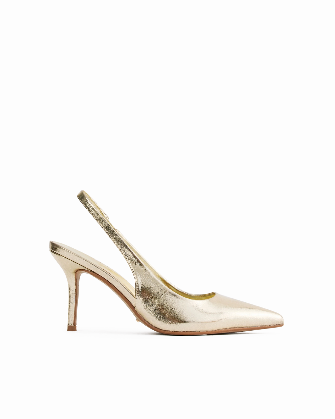 BLONDIE - GOLD METALLIC Lightweight Feel Satin Pumps