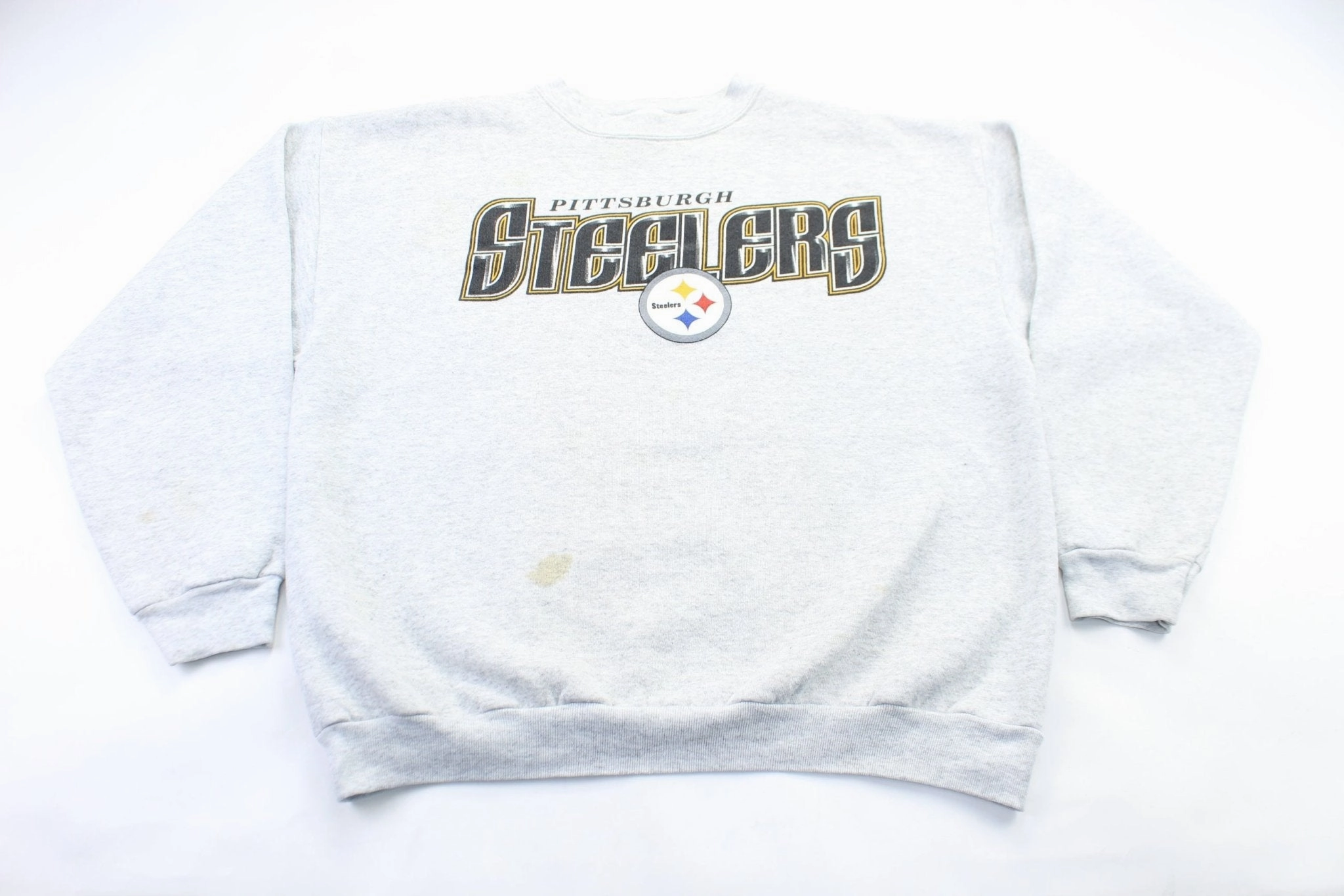 90's Pittsburgh Steelers Logo Sweatshirt Abstract print Wool