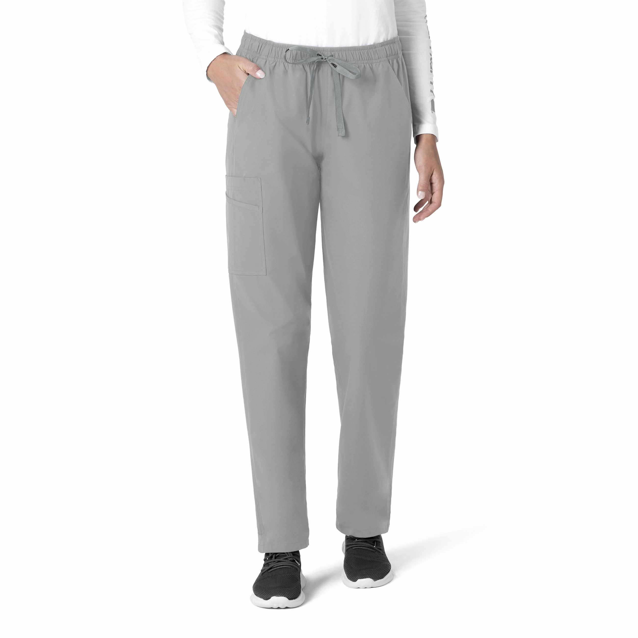 Neutral Look Carhartt Force Essentials Unisex Elastic Waist Cargo Scrub Pant - Grey