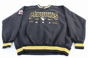 Soft and Warm 90's Pittsburgh Penguins Hockey Embroidered Sweatshirt