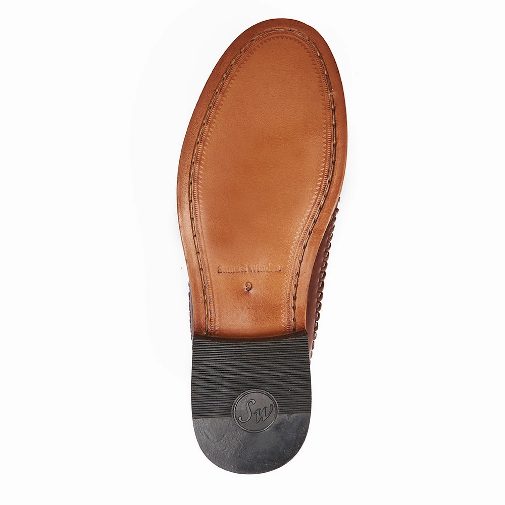 Penny Loafer - Basket Weave Tan True Walk British Edge