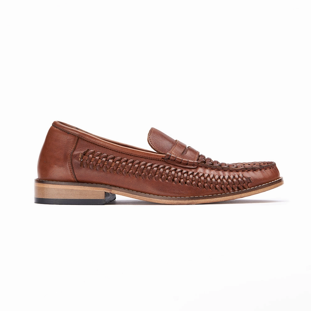 Smooth experience Easy Cushioning Penny Loafer - Basket Weave Tan