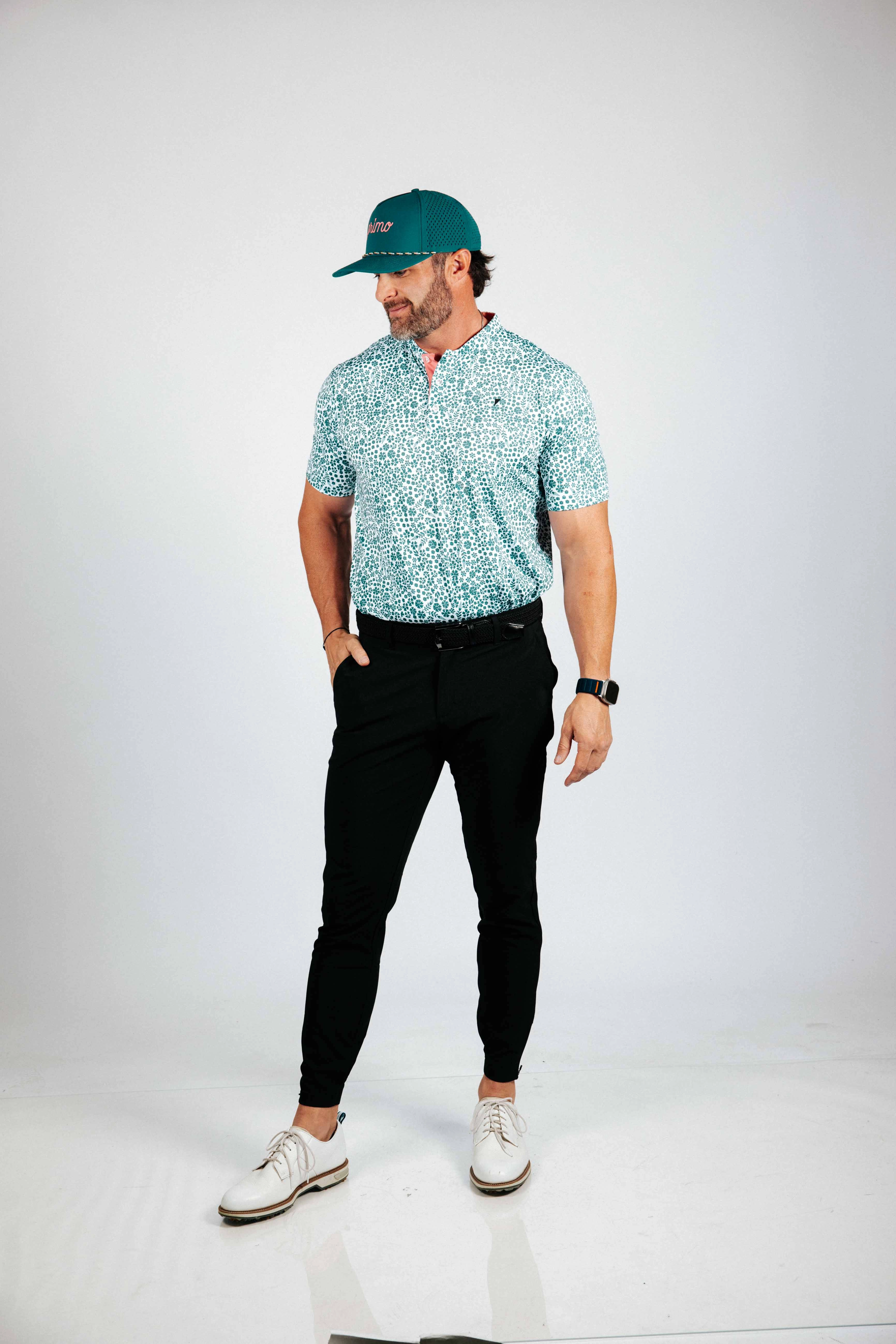 Microfloral Blade Polo Minimalistic Design Versatile Wear