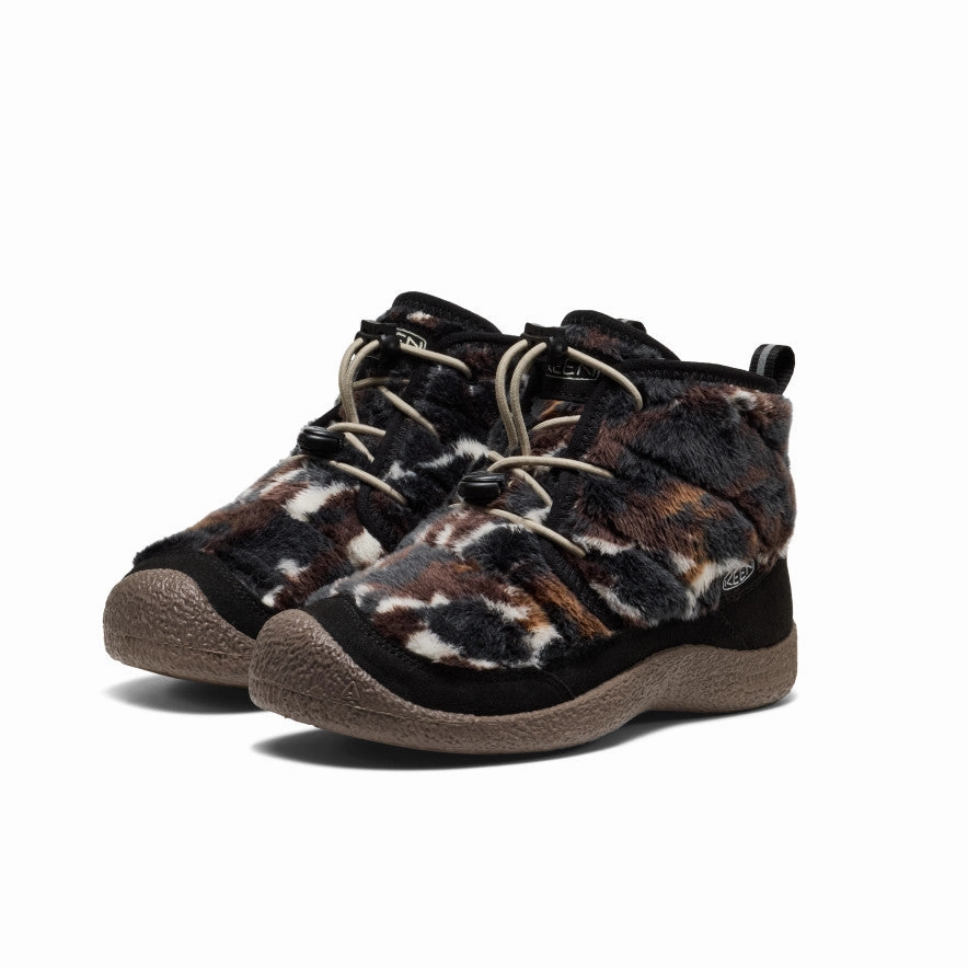 plastic All Day Comfort Big Kids' Howser II Waterproof Chukka  |  Black/Star White