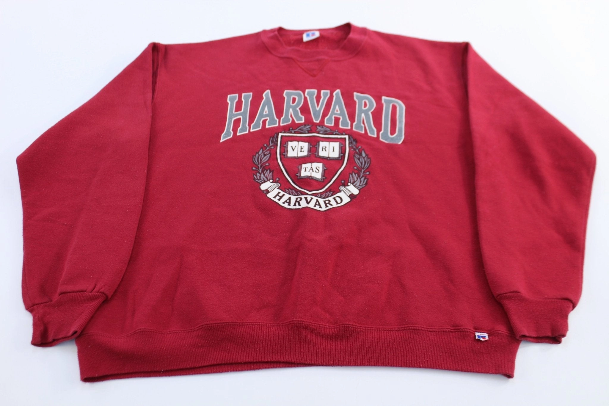 Casual Basics Layer Chic 90's Harvard University Russell Athletic Sweatshirt