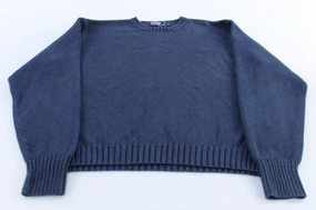 product scarf warmth Polo by Ralph Lauren Embroidered Logo Blue Sweater