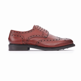 Trendy Accent Derby Brogue - Chestnut Grain