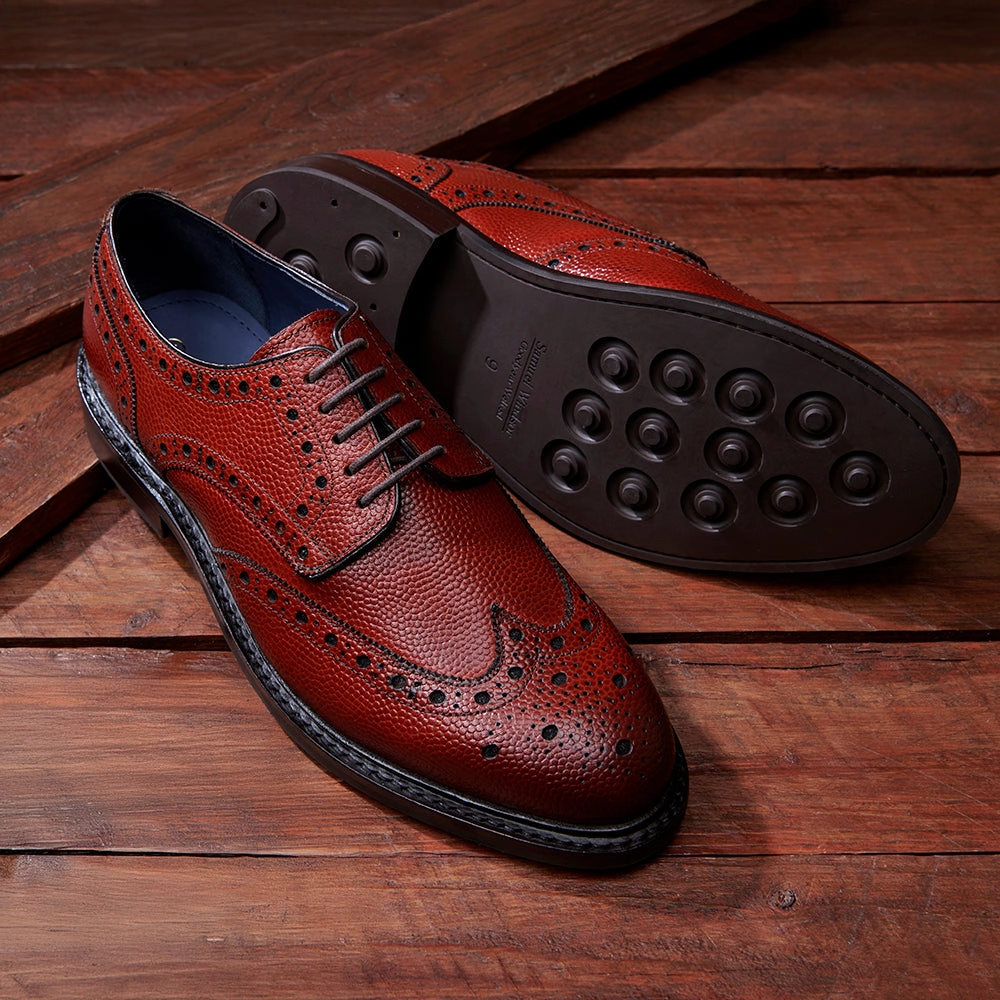 Seasonal Outfit Derby Brogue - Chestnut Grain