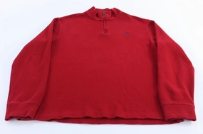 product wedding guest elegance Cool Style Polo Ralph Lauren Embroidered Logo Red Quarter Zip Sweater