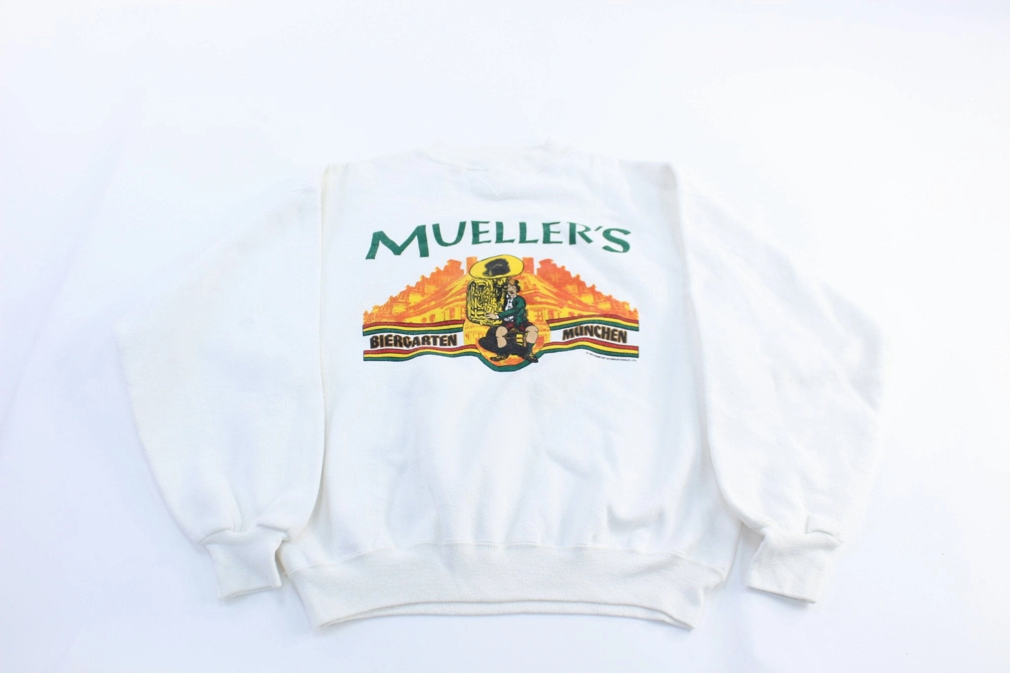 1989 Mueller's Beer Garden Graphic Sweatshirt product lace femininity Versatile Jacket