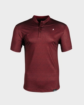All-Day Wear Maroon Pebble Blade Polo