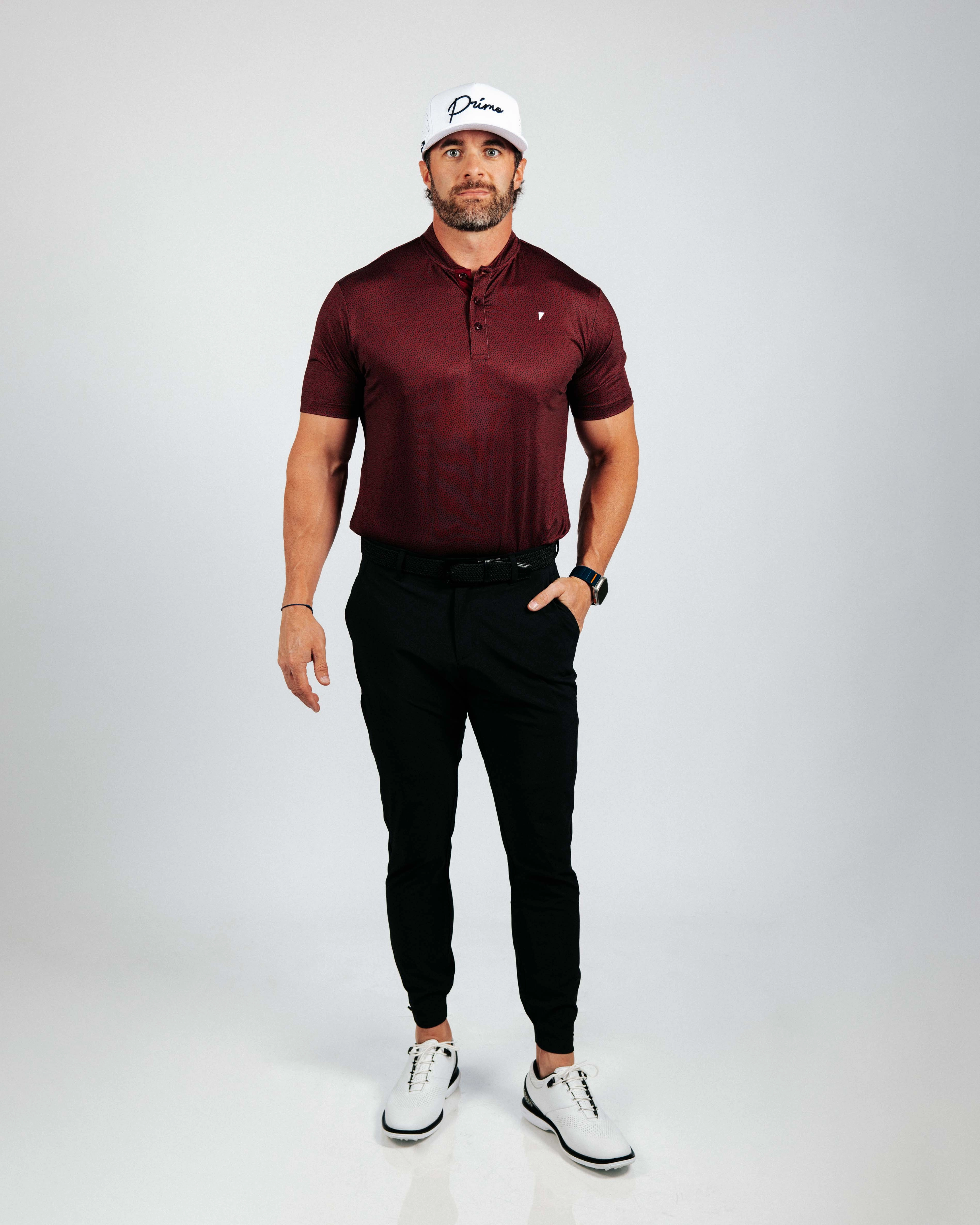 Everyday Basic Maroon Pebble Blade Polo