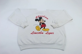 scarf accents Vintage Mickey Mouse Arkansas Lincoln Lynx Sweatshirt