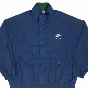 VINTAGE NIKE AIR BLUE PULLOVER WINDBREAKER JACKET 1990S 2XL Hold