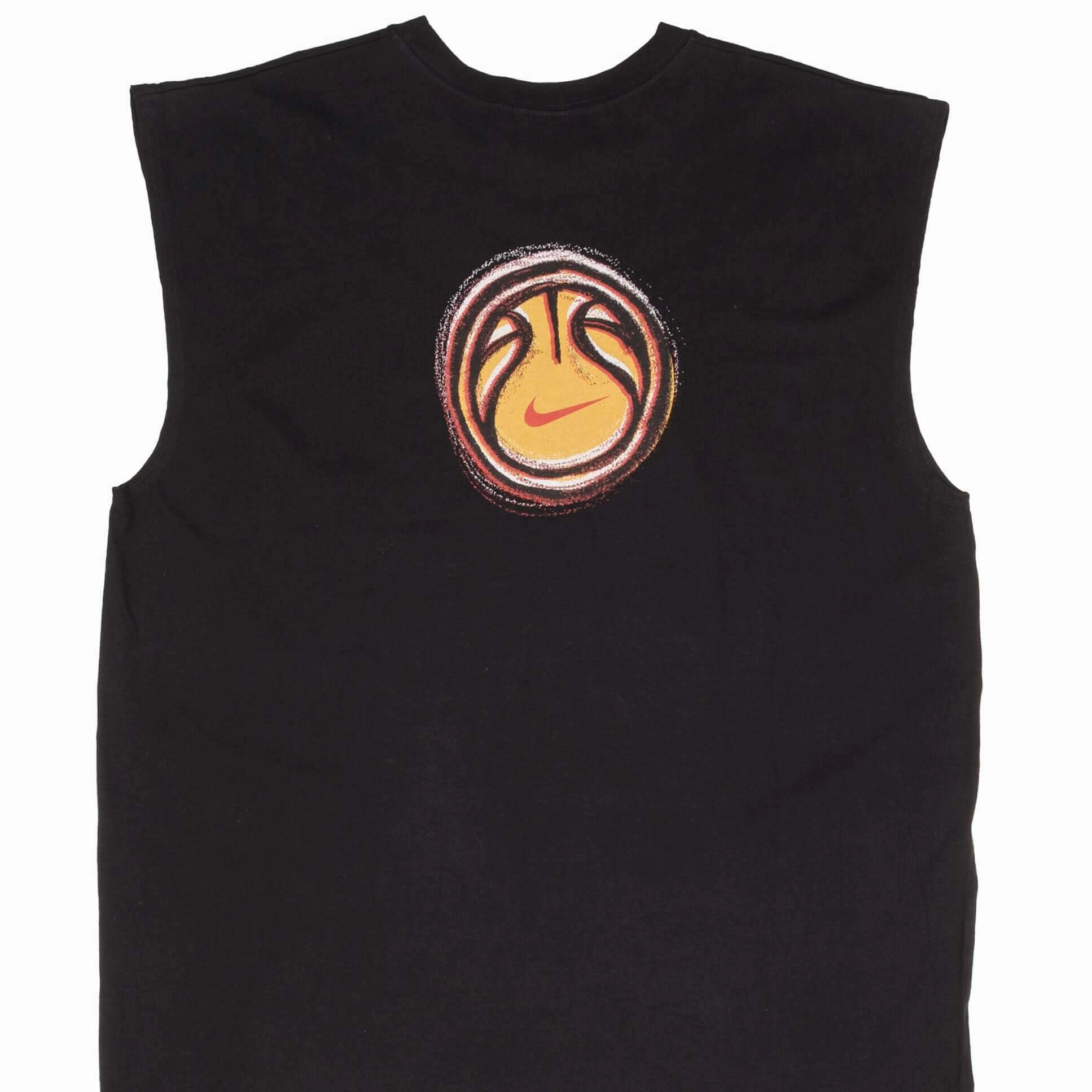 MoistureWicking Technology Cozy Vibe Wear VINTAGE NIKE BASKETBALL BLACK TANK TOP TEE SHIRT 1990S SIZE XL
