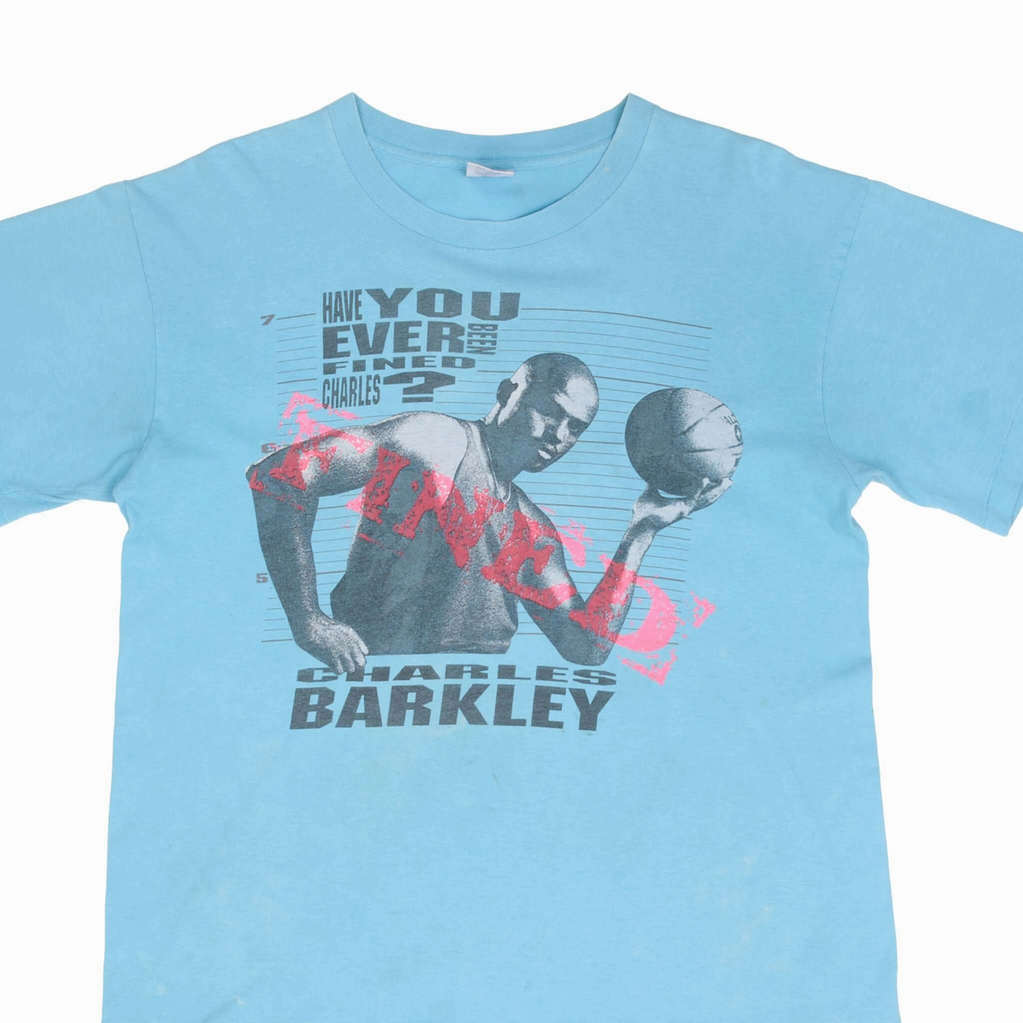 Easy Wear Look VINTAGE NIKE CHARLES BARKLEY TEE SHIRT LATE 1980S SIZE LARGE MADE IN USA