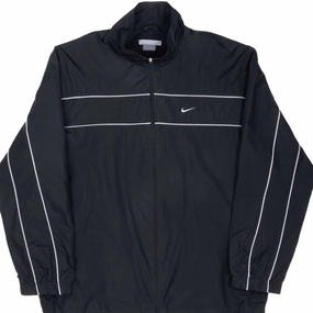 Sense VINTAGE NIKE CLASSIC SWOOSH BLACK WINDBREAKER JACKET 2000S LARGE