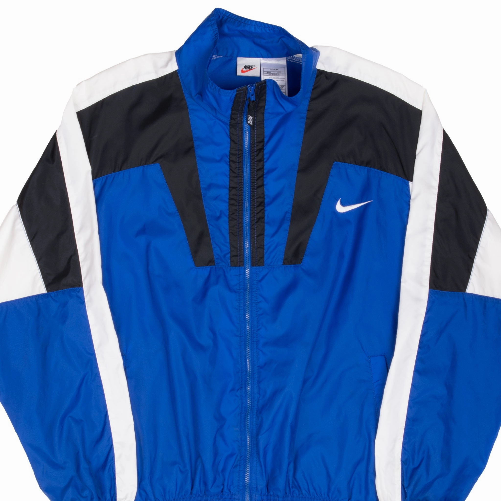 Disseminate VINTAGE NIKE CLASSIC SWOOSH BLUE WINDBREAKER JACKET 1990S LARGE